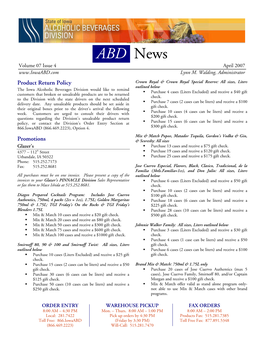 ABD News Volume 07 Issue 4 April 2007 Lynn M