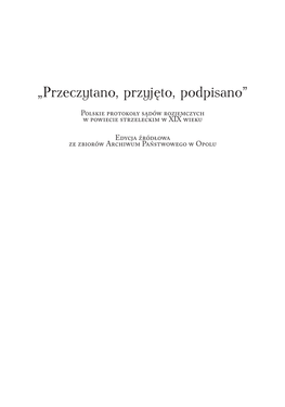 „Przeczytano, Przyjęto, Podpisano”