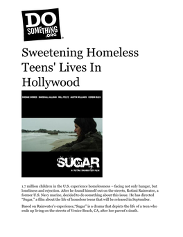 Sweetening Homeless Teens' Lives in Hollywood