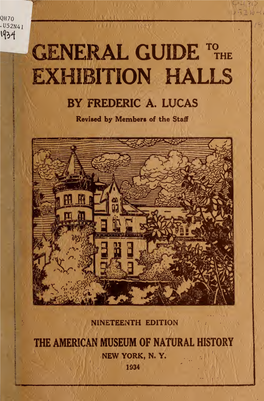 General Guide to the Exhibition Halls of the American Museum Of