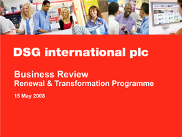 Business Review Renewal & Transformation Programme