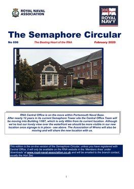 Semaphore Circular No 696 the Beating Heart of the RNA February 2020