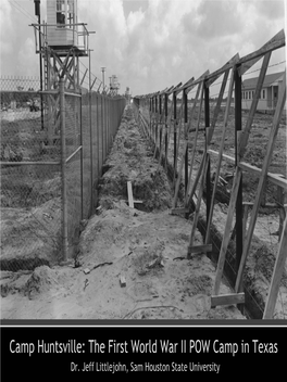 The First World War II POW Camp in Texas Dr