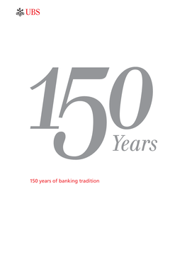 150 Years of Banking Tradition