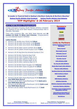 'SYP Highlights' @ 26 February 2014