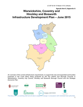 Warwickshire, Coventry and Hinckley and Bosworth Infrastructure Development Plan – June 2015