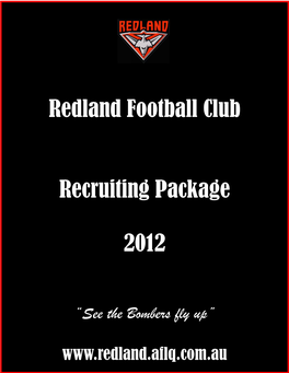 Redland Football Club Recruiting Package 2012