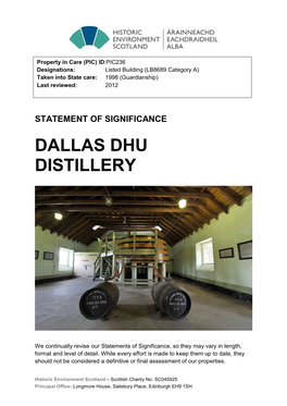 Dallas Dhu Distillery