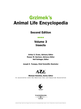 Grzimek's Animal Life Encyclopedia Second Edition