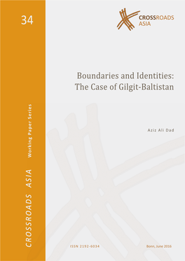 Boundaries and Identities: the Case of Gilgit-Baltistan