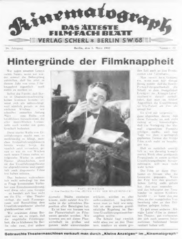 Der Kinematograph (March 1932)
