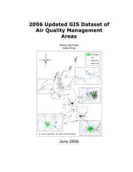 2006 Updated GIS Dataset of Air Quality Management Areas