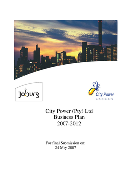 City Power (Pty) Ltd Business Plan 2007-2012