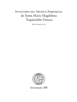 De Santa María Magdalena Tequisistlán Oaxaca