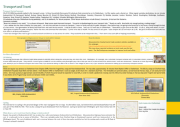 Transport and Travel Transport Survey Summary 59 of 155 (38%) Households Replied to the Transport Survey