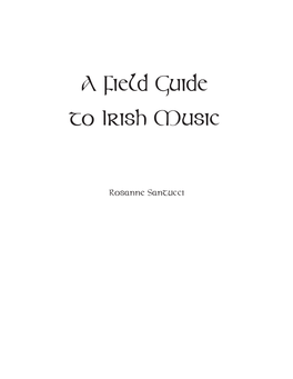 A Field Guide to Irish Music