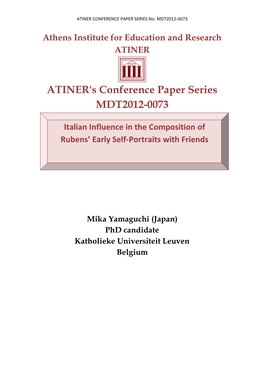 ATINER's Conference Paper Series MDT2012-0073