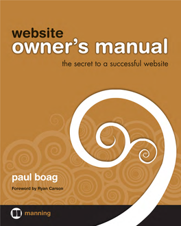 Website Owner's Manual