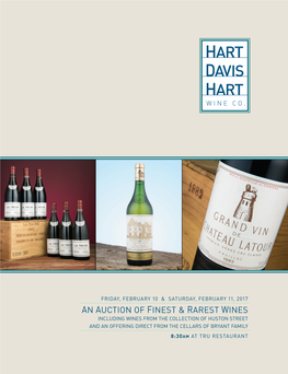 An Auction of Finest & Rarest Wines