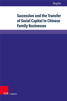 Succession and the Transfer of Social Capital in Chinese Family Businesses