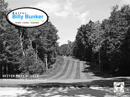 BETTER BILLY BUNKER the Sustainable Bunker Method