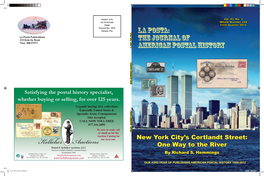 L History La Posta: the Journal of American Postal History