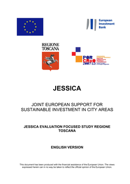 Jessica Evaluation Focused Study Regione Toscana