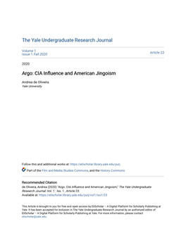 CIA Influence and American Jingoism