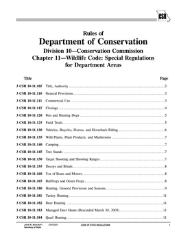 CSR 10-11.110 General Provisions