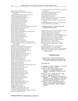 Checklist of the Plants of the Guianas