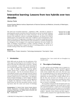 Interactive Learning: Lessons from Two Hybrids Over Two Decades