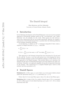 The Daniell Integral, Real Analysis Exchange, Vol