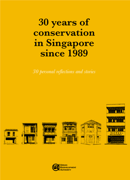 30 Years of Conservation in Singapore Since 1989
