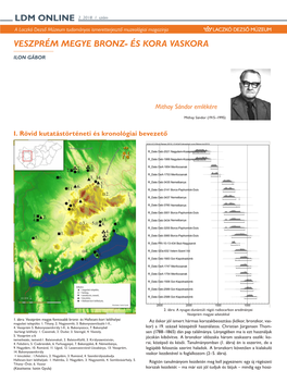 Veszprém Megye Bronz- És Kora Vaskora Ldm Online