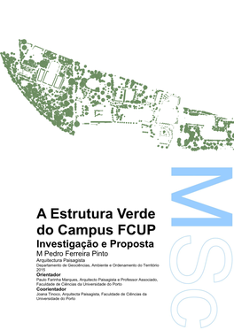 A Estrutura Verde Do Campus FCUP