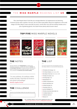 The Miss Marple Reading List Uk