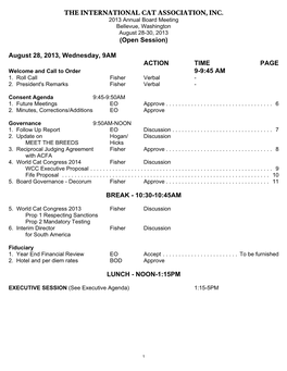 C:\My Files\Meetings\2013 Annual Meeting\2013 Annual Agenda Index Draft2.Wpd