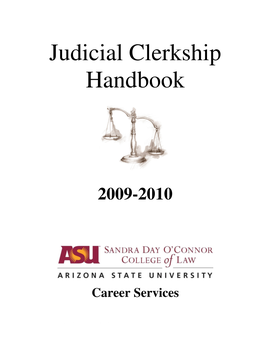 Judicial Clerkship Handbook