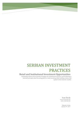 Serbian Investment Practices