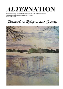 (2013) Research in Religion and Society