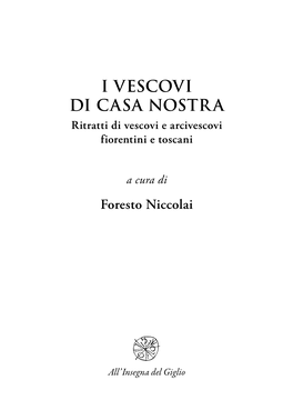 I Vescovi Di Casa Nostra