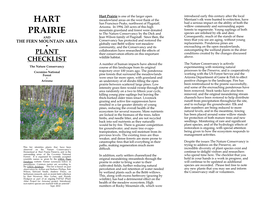 Hart Prairie Plants List