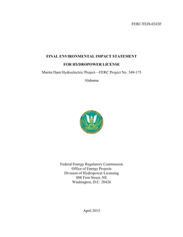 FERC Final Environmental Impact Statement.Pdf