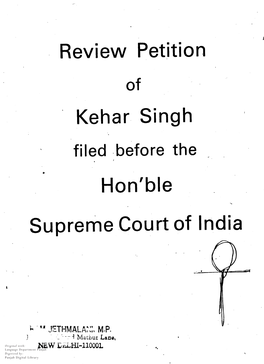 KEHAR SINGH - Vs