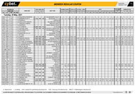 Midweek Regular Coupon 25/05/2021 10:47 1 / 4