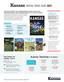 OFFICIAL TRAVEL GUIDE 2022 Kansas Tourism by the NUMBERS