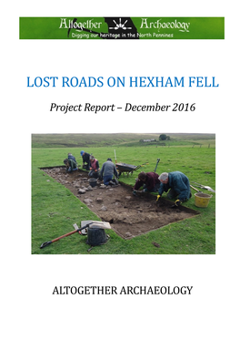 Lost Roads on Hexham Fell