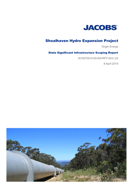 Shoalhaven Hydro Expansion Project Origin Energy