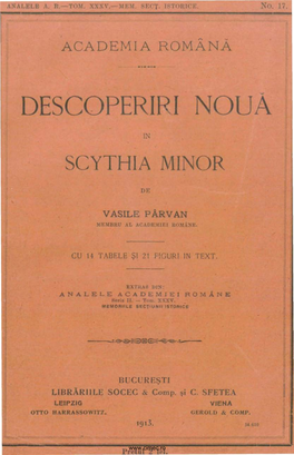 Descoperiri Nouă În Scythia Minor, Librăriile Socec & Comp. Şi C