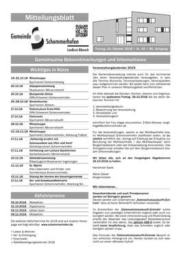 Mitteilungsblatt